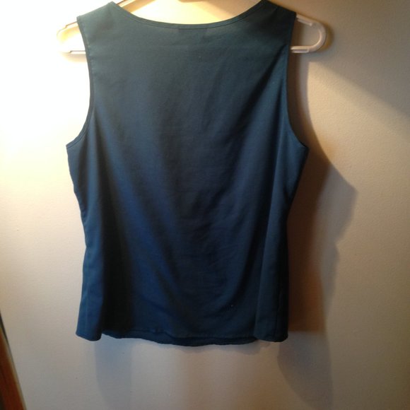 le chateau sleeveless button down blouse sz medium - Picture 6 of 7
